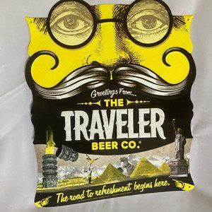 Traveler Beer Company Metal Wall Sign.